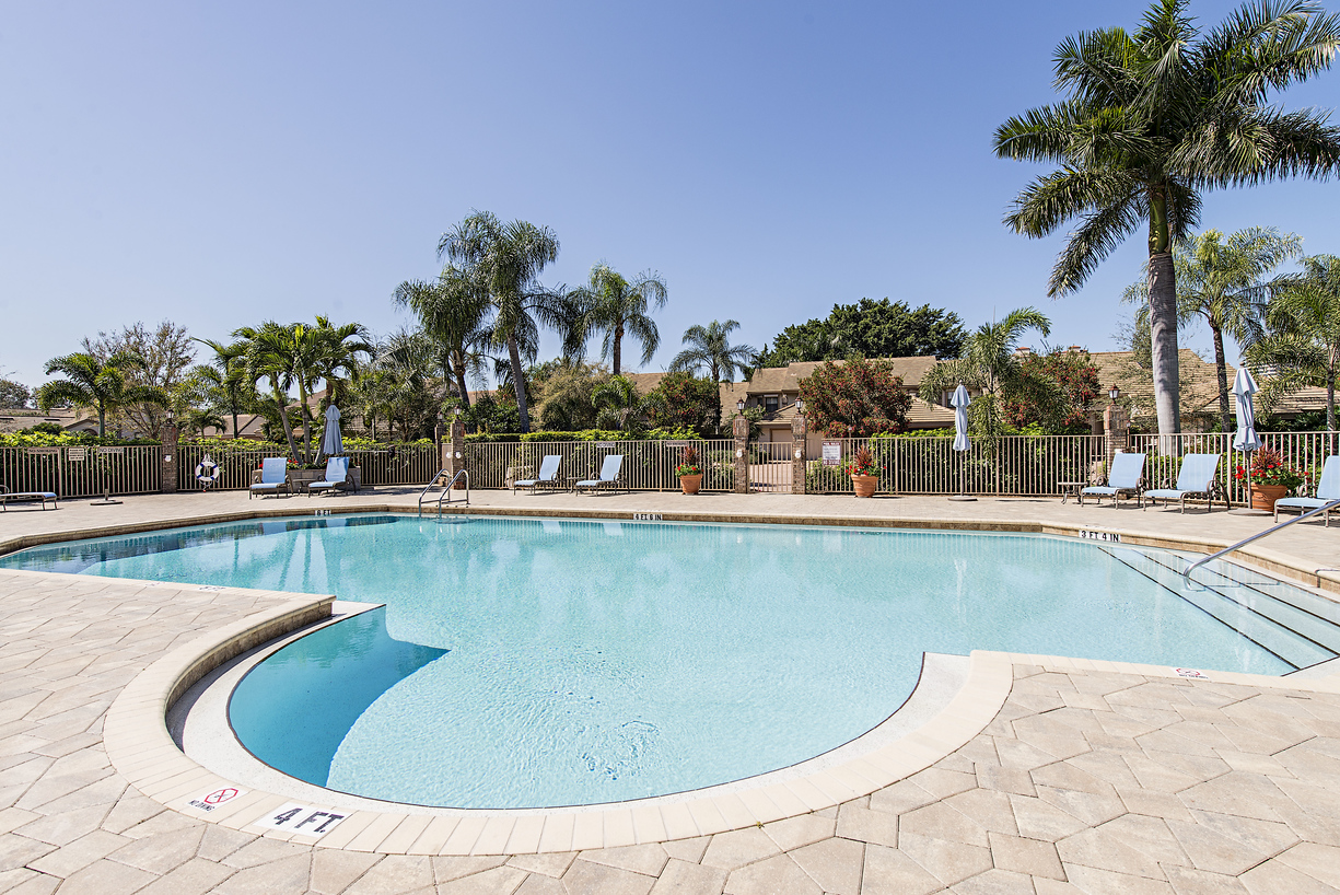 Pelican Bay Outdoor Pool in Naples, Florida
